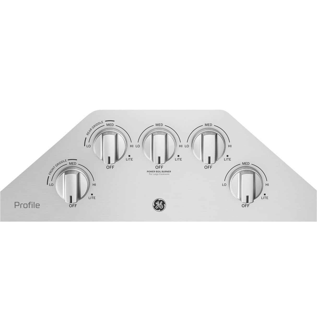 GE Profile(TM) 30" Built-In Gas Cooktop with 5 Burners and an Optional Extra-Large Cast Iron Griddle - (PGP7030SLSS)