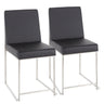 Fuji - Contemporary Modern Elegance High Back Dining Chair (Set of 2)