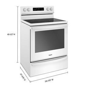 64 Cubic Feet Freestanding Electric Range With Frozen Bake Technology - White