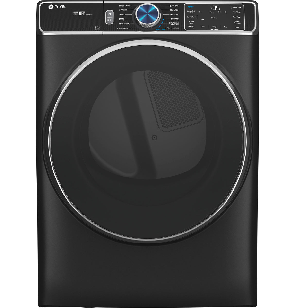 GE Profile(TM) ENERGY STAR(R) 7.8 cu. ft. Capacity Smart Front Load Electric Dryer with Steam and Sanitize Cycle - (PFD95ESPTDS)