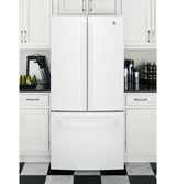 GE(R) ENERGY STAR(R) 24.7 Cu. Ft. French-Door Refrigerator - (GNE25JGKWW)