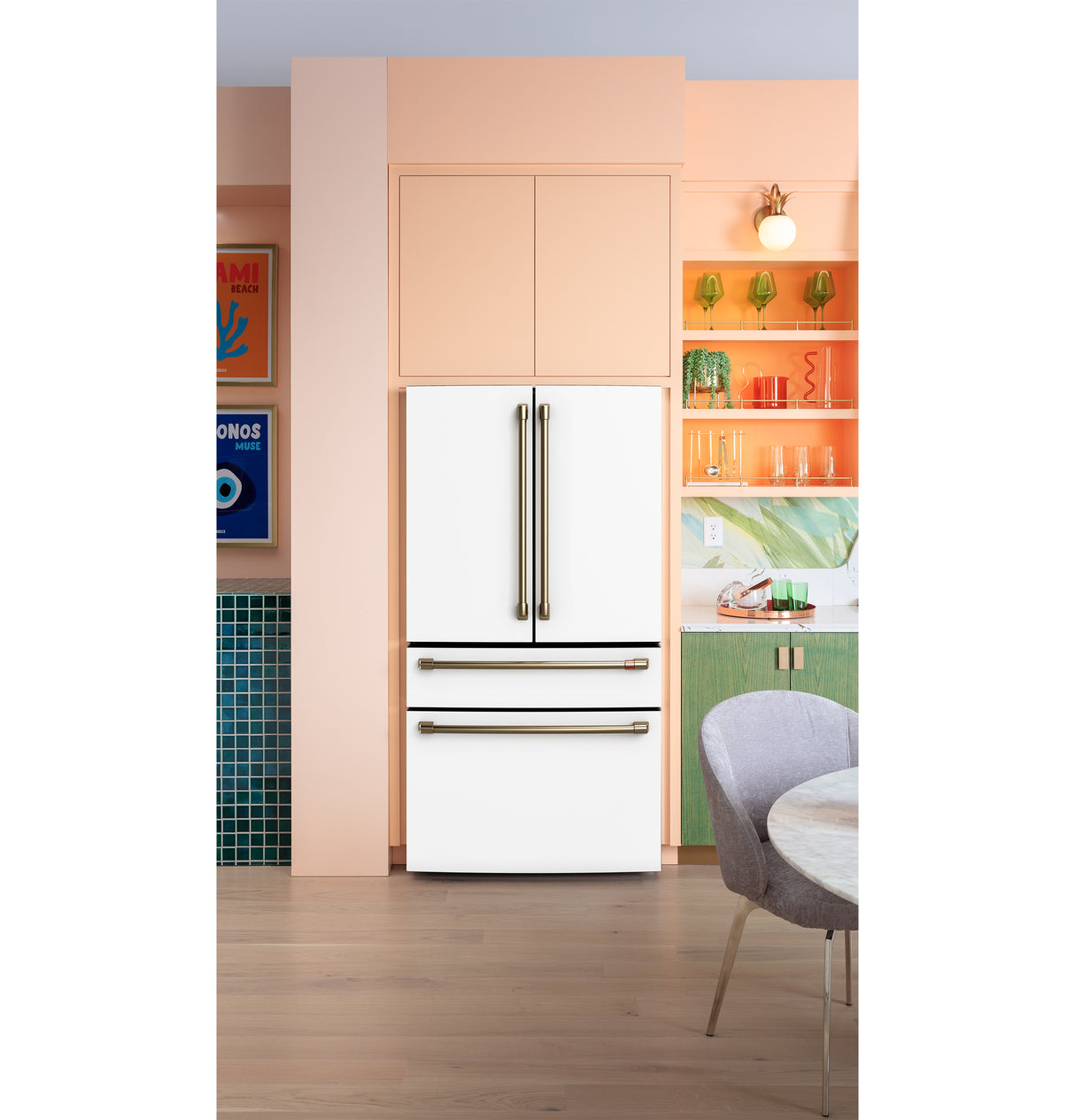 Caf(eback)(TM) ENERGY STAR(R) 28.7 Cu. Ft. Smart 4-Door French-Door Refrigerator With Dual-Dispense AutoFill Pitcher - (CGE29DP4TW2)