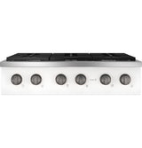 Caf(eback)(TM) 36" Commercial-Style Gas Rangetop with 6 Burners (Natural Gas) - (CGU366P4TW2)