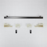 27" Combination Wall Range Flush Installation Trim Kit - Black - Stainless Steel