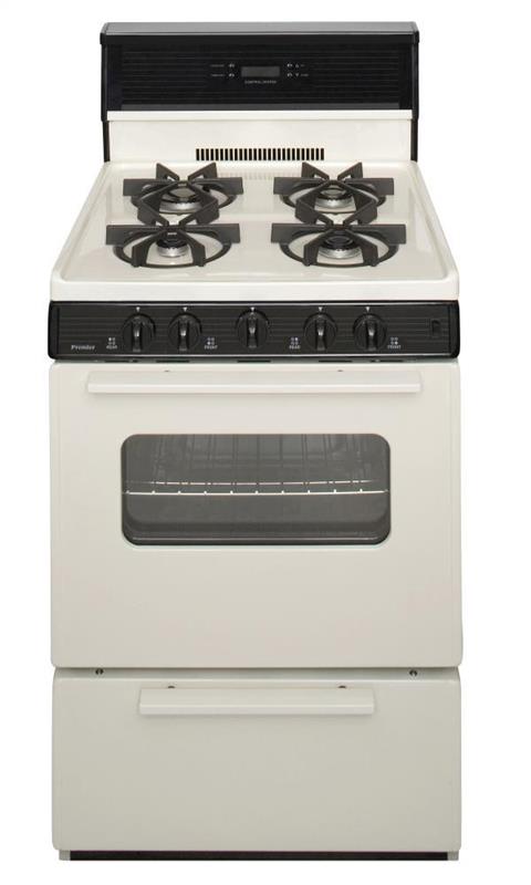 24 in. Freestanding Sealed Burner Spark Ignition Gas Range in Biscuit - (SJK240TP)