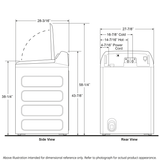 GE Profile(TM) ENERGY STAR(R) 4.9 cu. ft. Capacity Washer with Smarter Wash Technology and FlexDispense(TM) - (PTW605BPRDG)