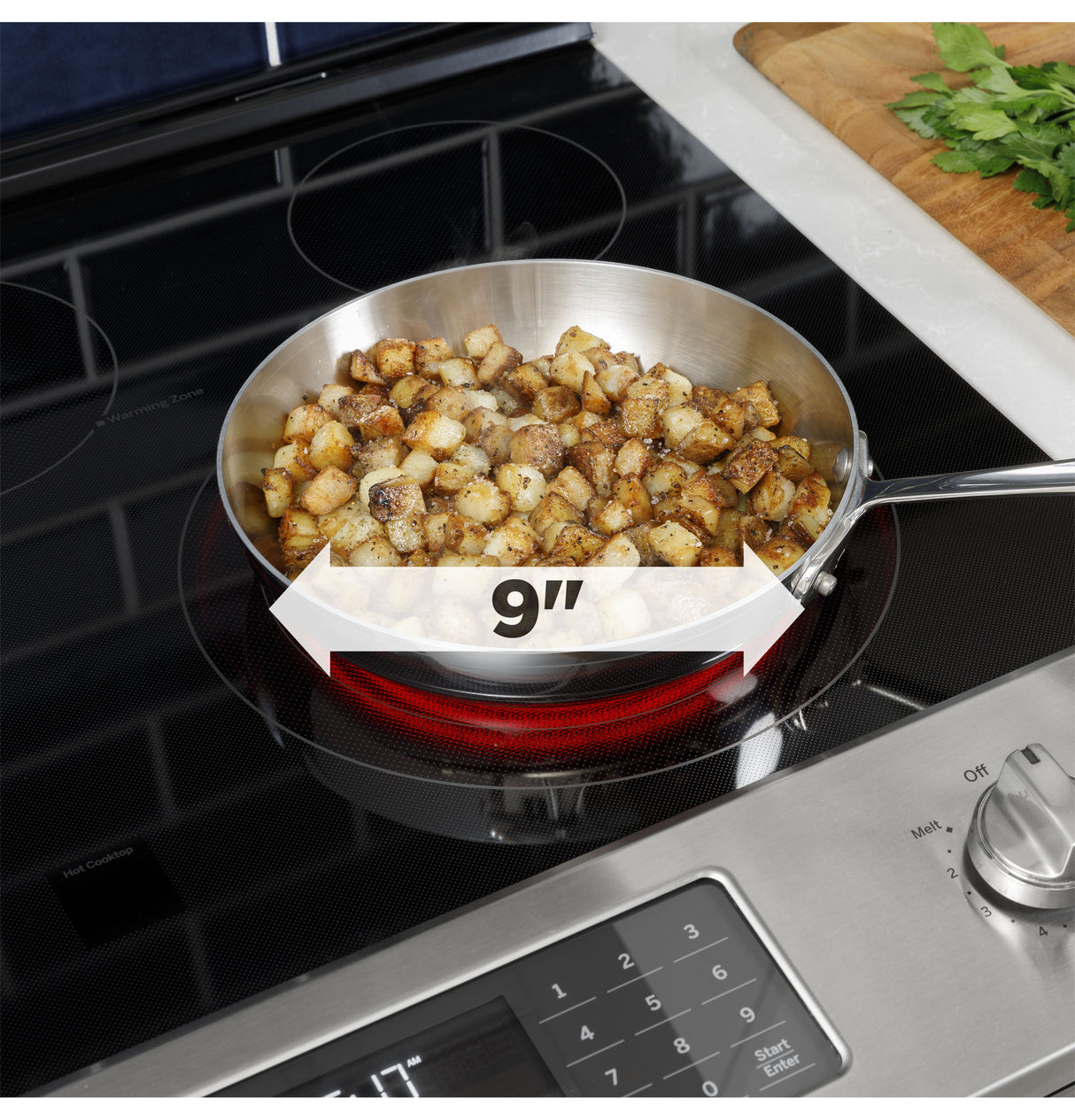 GE(R) 30" Free-Standing Electric Convection Range with No Preheat Air Fry - (JB735DPBB)