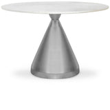 Emery - Dining Table - White - Marble/Stone