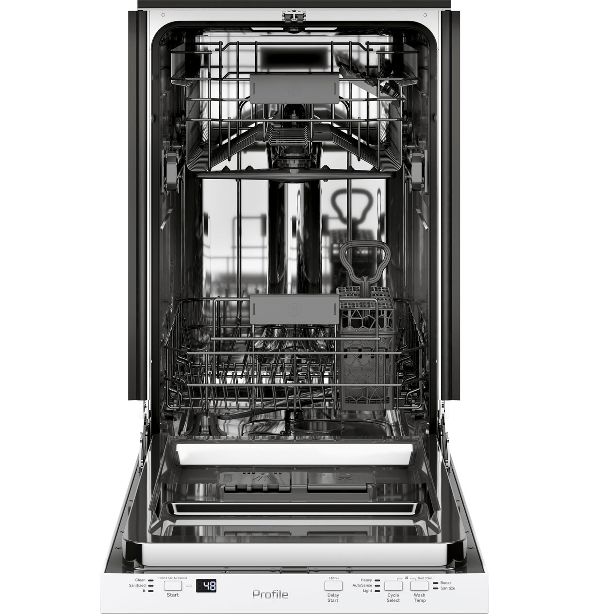 GE Profile(TM) ENERGY STAR(R) 18" ADA Compliant Stainless Steel Interior Dishwasher with Sanitize Cycle - (PDT145SGLWW)