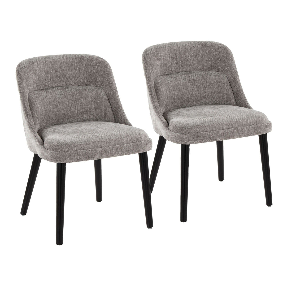 Rina - Dining Chair - Black Wood (Set of 2)