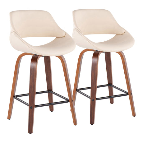 Fabrico - Mid-Century Modern, Counter Stool (Set of 2)