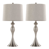 Ashland - 27" Metal Table Lamp (Set of 2) - Light Gray