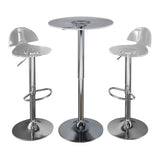 Spyra - Venti Bar Set - Chrome And Acrylic With Light Up Tabletop (Set of 3)