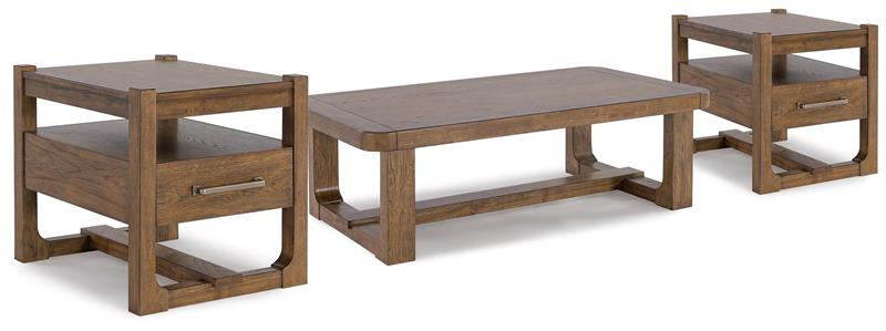 Coffee Table With 2 End Tables - (PKG015598)