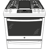 GE(R) 30" Slide-In Front-Control Convection Gas Range with No Preheat Air Fry - (JGS760FPDS)