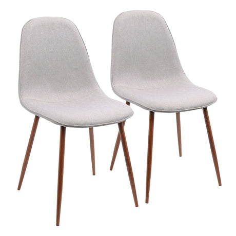 Pebble - Dining / Accent Chair - Walnut (Set of 2)