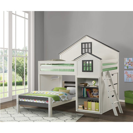 Ratana - Loft Bed - Gray & White