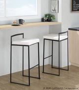 Fuji - Stackable Barstool - Black Metal