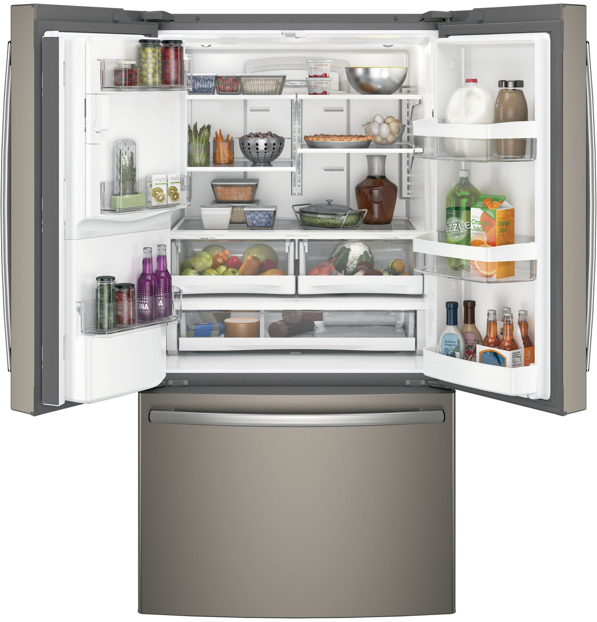 GE(R) ENERGY STAR(R) 25.8 Cu. Ft. French-Door Refrigerator - (GFE26GMKES)