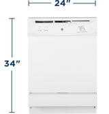 GE Spacemaker(R) Under-the-Sink Dishwasher - (GSM2200VWW)