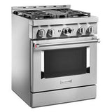 KitchenAid 30'' Smart Commercial-Style Gas Range With 4 Burners