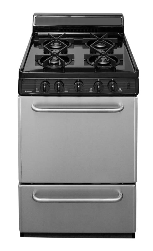 24" Freestanding Sealed Burner Gas Range in Stainless Steel - (SJK600BP)