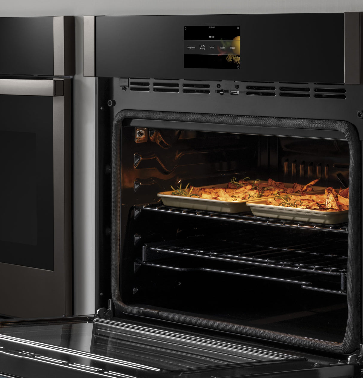 GE Profile(TM) 30" Smart Built-In Convection Double Wall Oven with No Preheat Air Fry and Precision Cooking - (PTD7000BNTS)