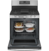 GE(R) 30" Free-Standing Gas Convection Range with No Preheat Air Fry - (JGB735SPSS)