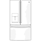 GE(R) ENERGY STAR(R) 25.7 Cu. Ft. French-Door Refrigerator - (GFE26JGMBB)