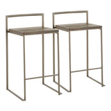 Fuji - Industrial Stackable Counter Stool Set