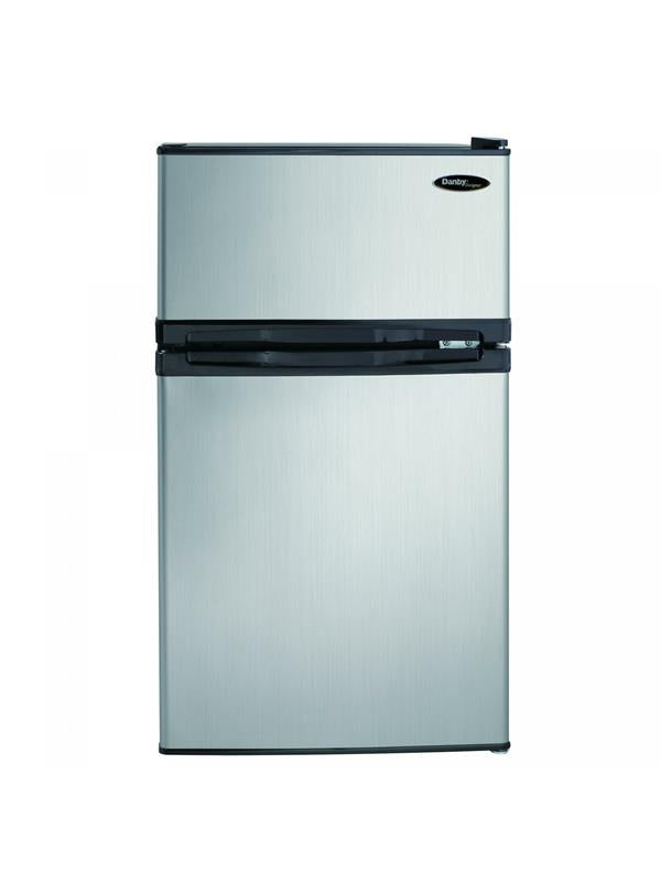 Danby Designer 3.1 cu. ft. 2-door Compact Fridge in Stainless Steel - (DCR031B1BSLDD)