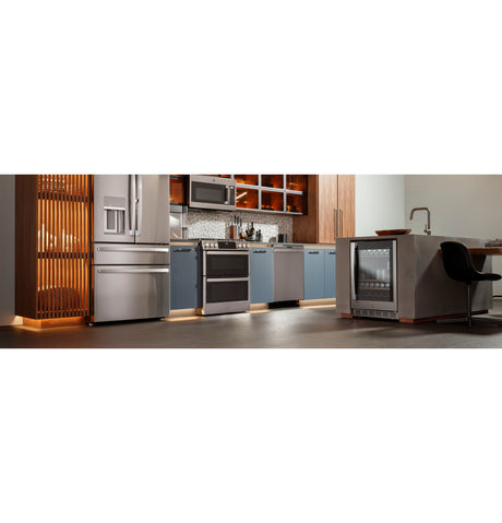 GE Profile(TM) 30" Smart Slide-In Front-Control Gas Double Oven Convection Fingerprint Resistant Range - (PGS960YPFS)