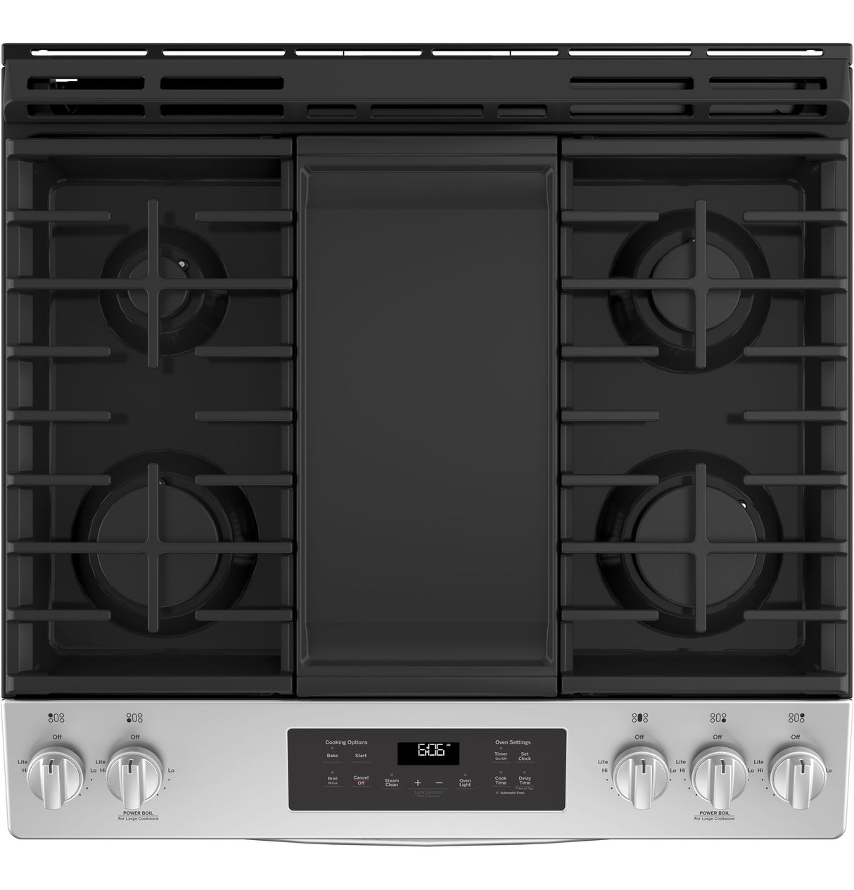 GE(R) 30" Slide-In Front Control Gas Range - (JGSS66SELSS)