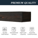 Rustic Wood Fireplace Mantel, Wall-Mounted & Floating Shelf For Home Decor