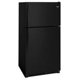 33" Wide Top Freezer Refrigerator - 20 Cubic Feet - Black