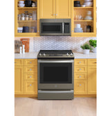 GE(R) 30" Slide-In Electric Convection Range with No Preheat Air Fry - (JS760EPES)