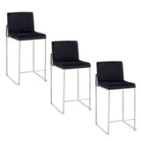 Fuji - High Back Upholstered Counter Stool Set