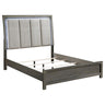 Kieran - Panel Bed With Upholstered LED Headboard