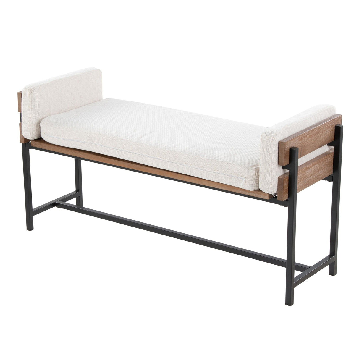 Kari - Bench - Black & Light Brown Base