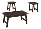 Table Set, Coffee, End, Side, Accent, Living Room Transitional (Set of 3) - Espresso