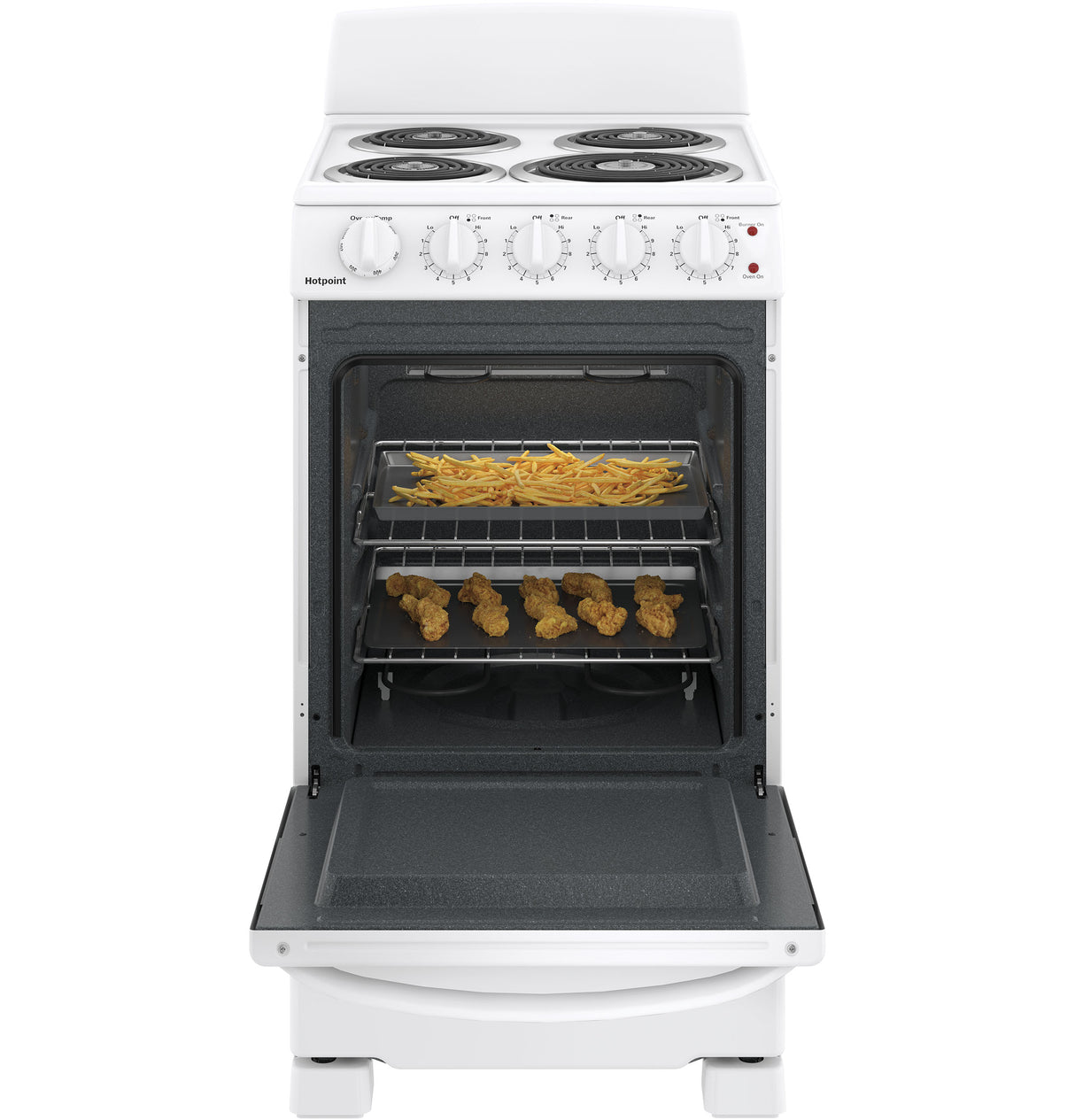 Hotpoint(R) 20" Electric Free-Standing Front-Control Electric Range - (RAS200DMWW)