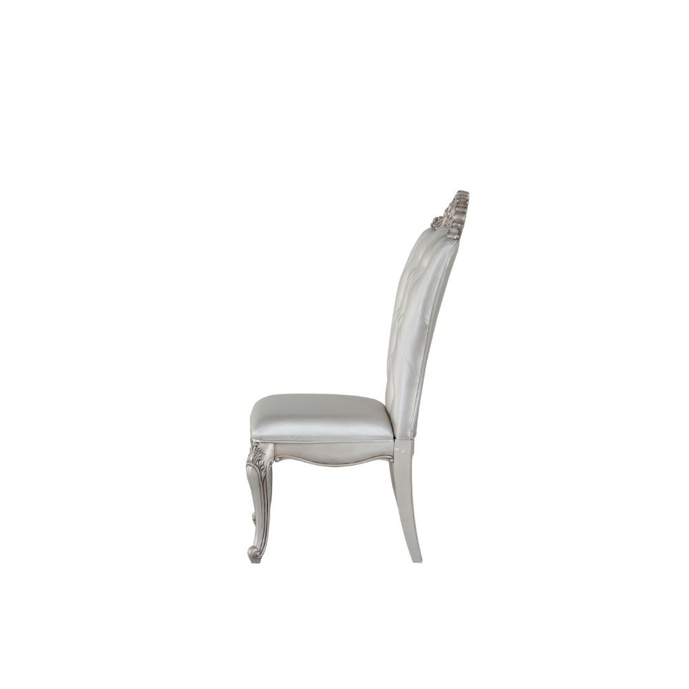 Gorsedd - Side Chair (Set of 2) - Cream Fabric & Antique White