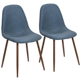 Pebble - Dining / Accent Chair - Walnut (Set of 2)