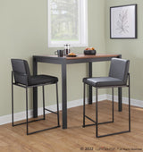 Fuji - High Back Upholstered Counter Stool Set