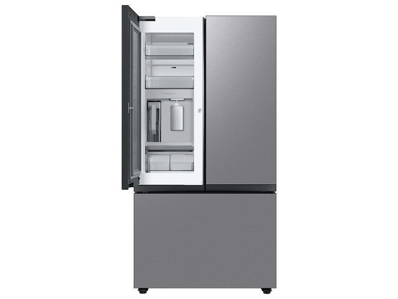 Bespoke 3-Door French Door Refrigerator (30 cu. ft.) with Beverage Center(TM) in Stainless Steel - (RF30BB6600QLAA)