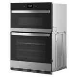 50 Cubic Feet Wall Oven Microwave Combo With Air Fry - Gray