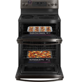 GE Profile(TM) 30" Smart Free-Standing Electric Double Oven Convection Range with No Preheat Air Fry - (PB965BPTS)