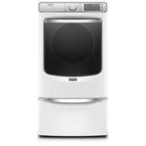 Smart Front Load Electric Dryer With Extra Power And Advanced Moisture Sensing Plus - 7.3 Cubic Feet - White