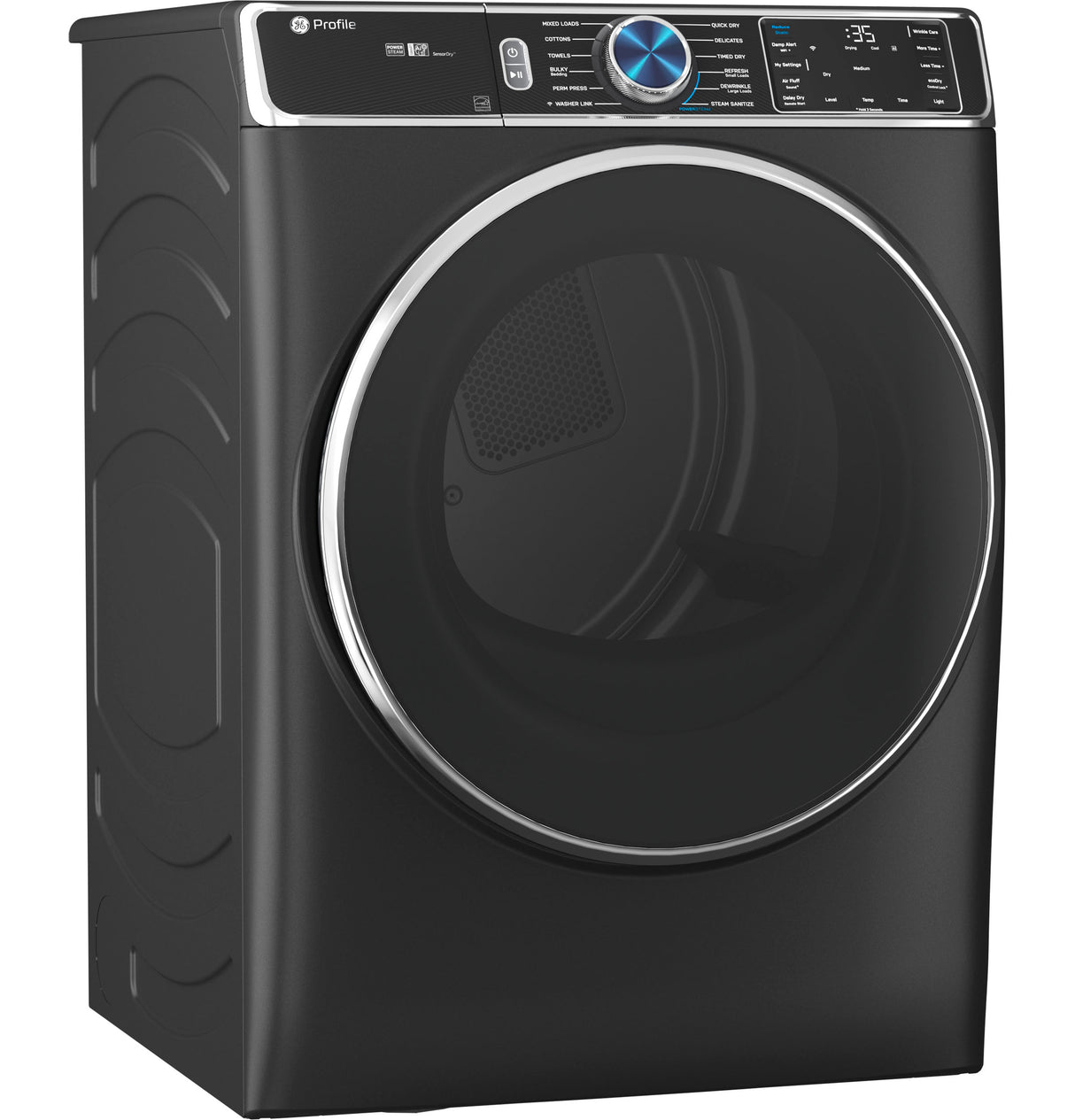 GE Profile(TM) ENERGY STAR(R) 7.8 cu. ft. Capacity Smart Front Load Electric Dryer with Steam and Sanitize Cycle - (PFD95ESPTDS)