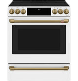 Caf(eback)(TM) 30" Smart Slide-In, Front-Control, Induction and Convection Range with Warming Drawer - (CHS900P4MW2)